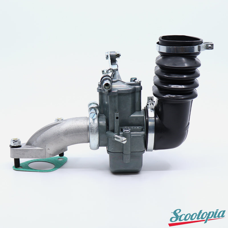 Scootopia Lambretta 22mm Carb, Manifold & Air Hose Set (small block)
