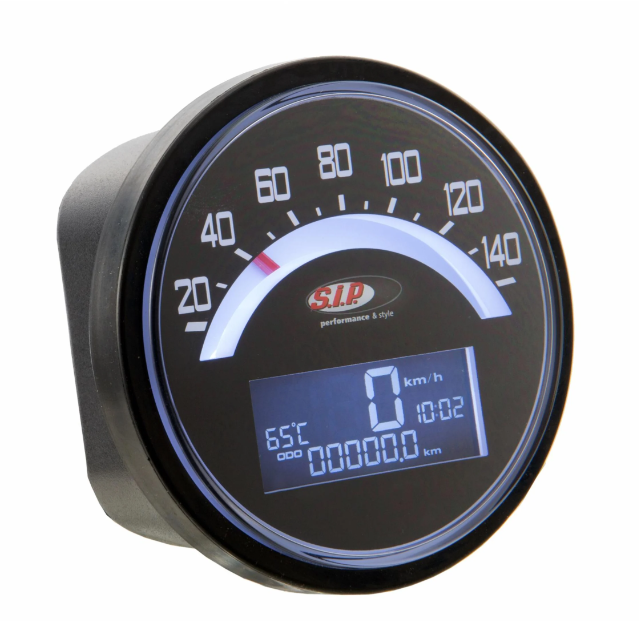 SIP Lambretta Series 1 & 2 LI TV Black Digital Speedo Unit