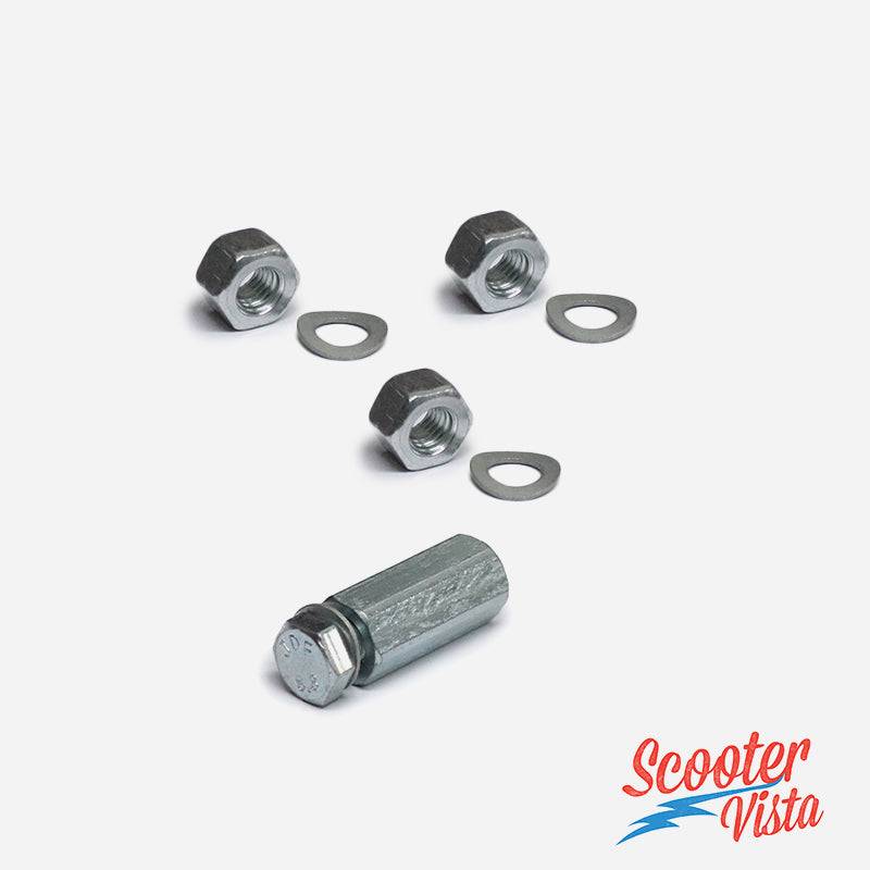 Lambretta LI SX TV DL & GP Deep Cylinder Nut & Spacer Set