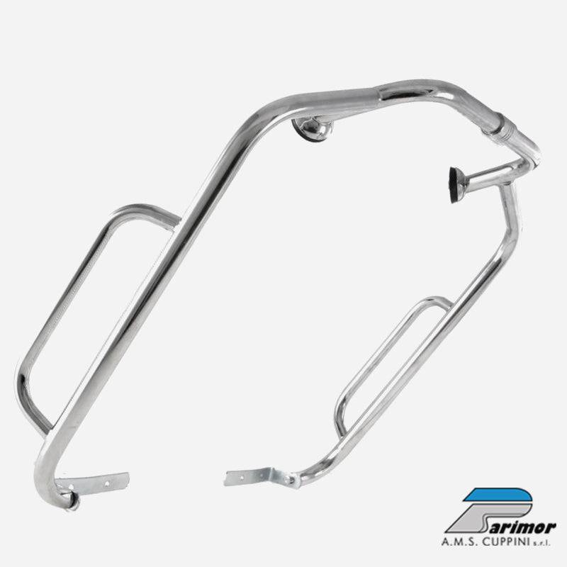 Cuppini Vespa & Lambretta 2 Part Chrome Front Legshield Crash Bars