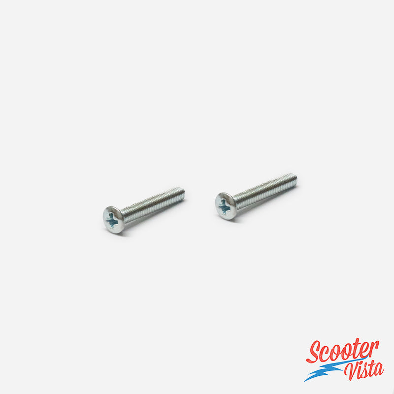 Zinc Plated Lambretta LIs SX TV DL GP Headlamp Rim Screw. As original factory spec, these Headlamp Rim Screws are Zinc Plated. These can be used on all series 3 models using the Special style Headset and also all Lambretta DL/GP models.