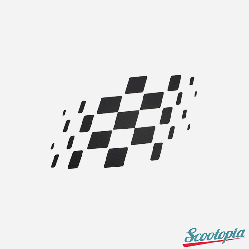 Scootopia GP Chequered Flag Legshield Sticker