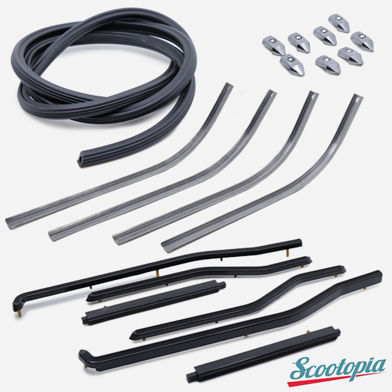 Scootopia Lambretta DL GP Complete Black Floor Set