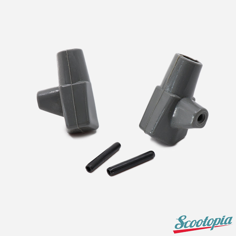 Scootopia Lambretta LI SX TV DL GP Grey Stand Feet & Pins