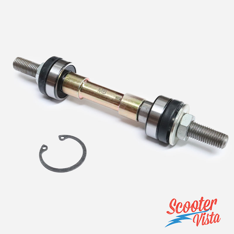 Lambretta LI SX TV DL GP Drum Brake Front Axle (ROLF oil seals / SKF bearings)