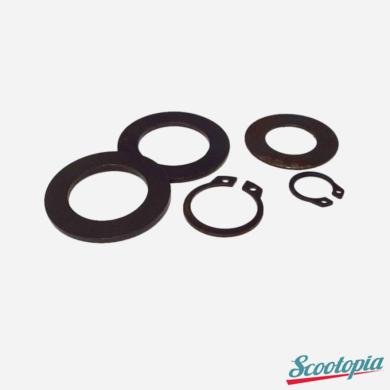 Scootopia Lambretta LI SX TV DL GP Gear Swival Post Shim & Circlip Set