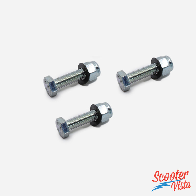 Lambretta Series 3 LI SX TV DL GP Handlebar Clamp Bolt Set (nyloc nuts)