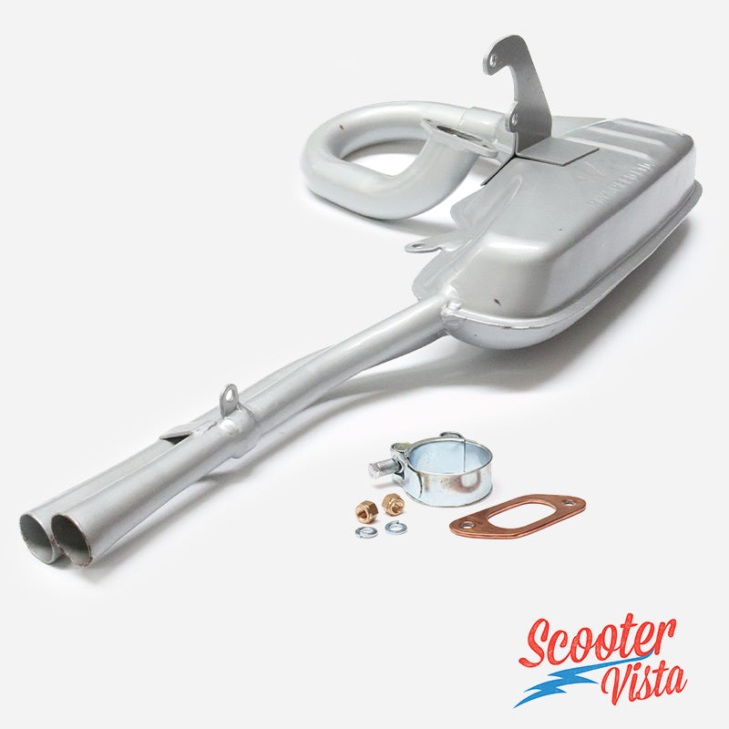 AF Rayspeed Lambretta LI SX TV DL GP Twin Pipe 42mm Clubman Exhaust