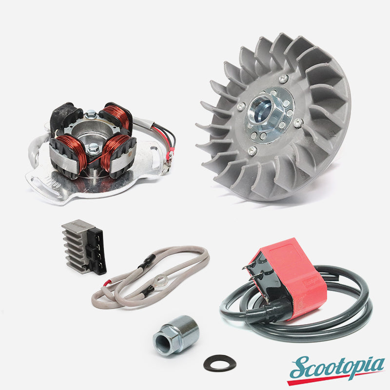 Scootopia Lambretta DL GP 12v Electronic Kit (variable timing / D.C. output)