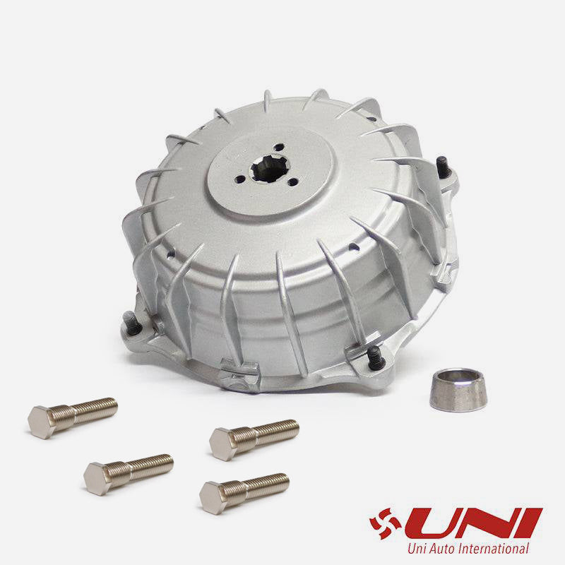 UNI Lambretta LI SX TV DL & GP Silver Rear Hub & SIP Tubeless Wheel Rim Studs