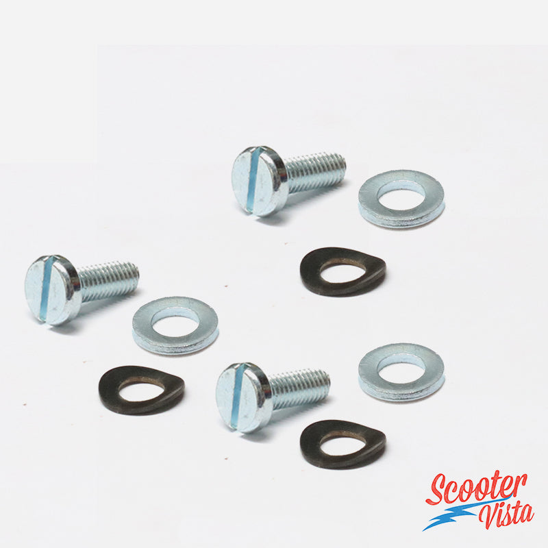 Vespa Small Frame PX PE Stator Plate Screw Set