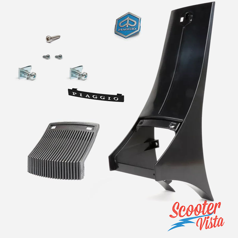 Vespa Mk1 T5 Horn Cast / Horn Cover With Badges, Grill & Fixings