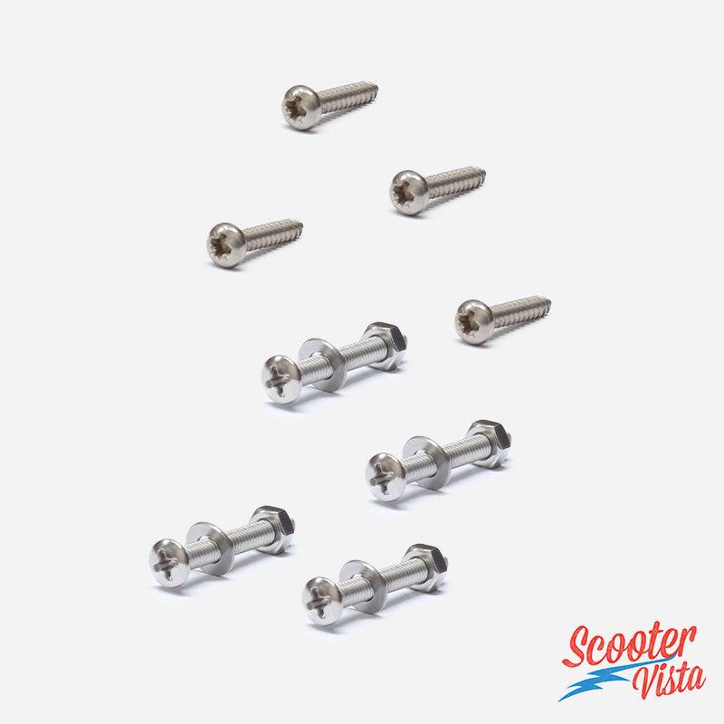 Vespa PX Light And Indicator Switch Covers With Screws In Stainless Steel 164412208701 Vespa PX Light And Indicator Switch Covers With Screws In Stainless Steel 164412208701