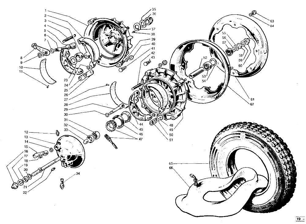 BGM PRO Lambretta LI SX TV DL & GP 350-10 Chrome Wheel Rim
