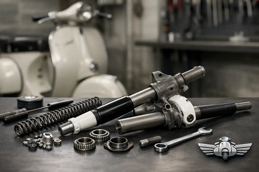 How to Rebuild Vespa Front Forks