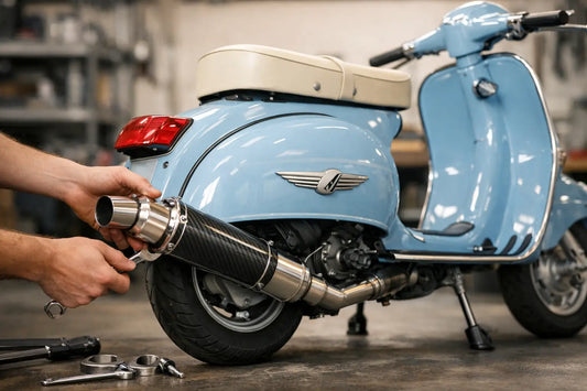 How to Fit Scooter Exhaust on a Classic Vespa