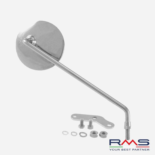 RMS Vespa PX PE EFL M.Y. & T5 Chrome Right Side Mirror & Bracket