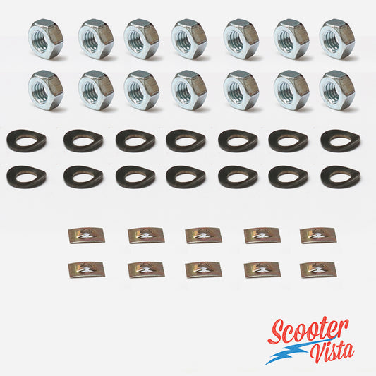 Lambretta Series 3 LI SX TV DL GP Floor Plastic Fixing Set