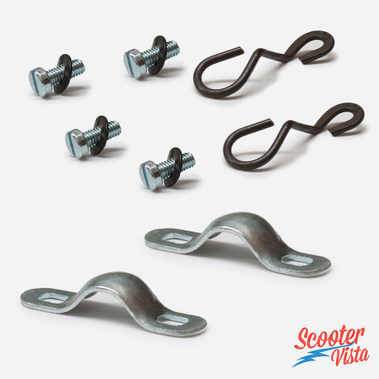 Lambretta LI SX TV Handlebar Olive Clamp & Guide Set