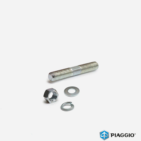 Piaggio Vespa Gear Selector Box / Crankcase Stud Nut & Washers M7x52mm