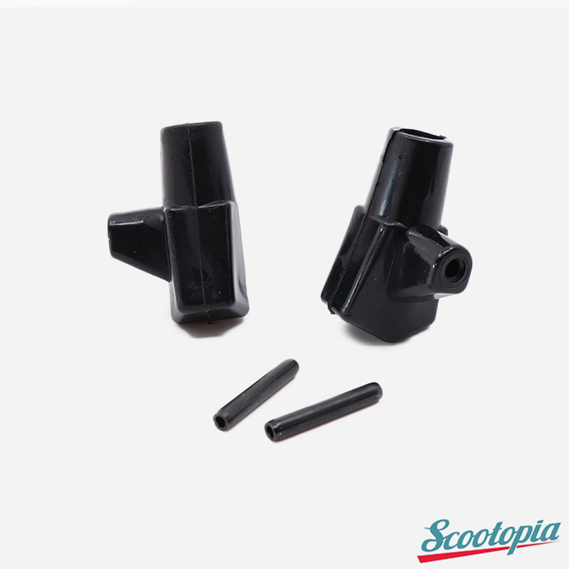 Scootopia Lambretta LI SX TV DL GP Black Stand Feet & Pins