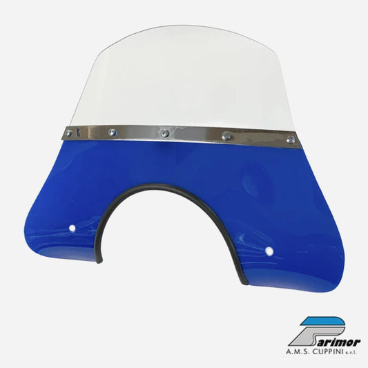Cuppini Vespa PX PE Blue Flyscreen (with fixings)