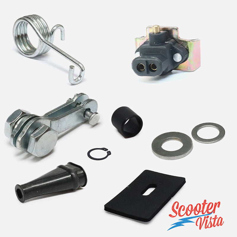 Lambretta LI SX TV DL GP Brake Pedal Fixing Set & Brake Light Switch