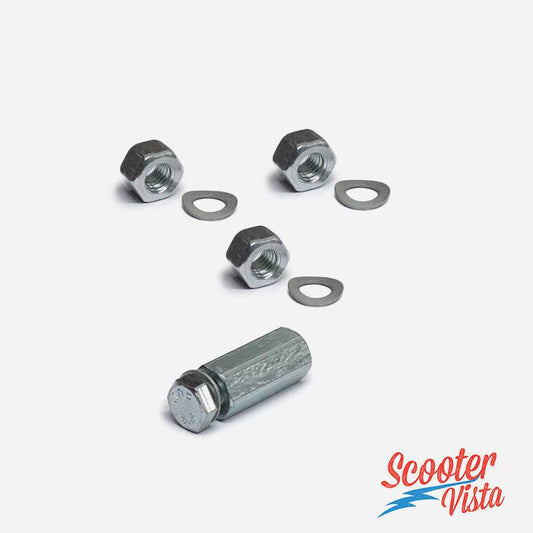 Lambretta LI SX TV DL & GP Deep Cylinder Nut & Spacer Set