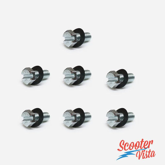 Lambretta LI SX TV GP Extended Flywheel & Cylinder Cowl Bolt & Washer Set