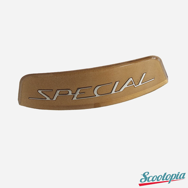 Scootopia Lambretta Golden Special Rear Frame Badge