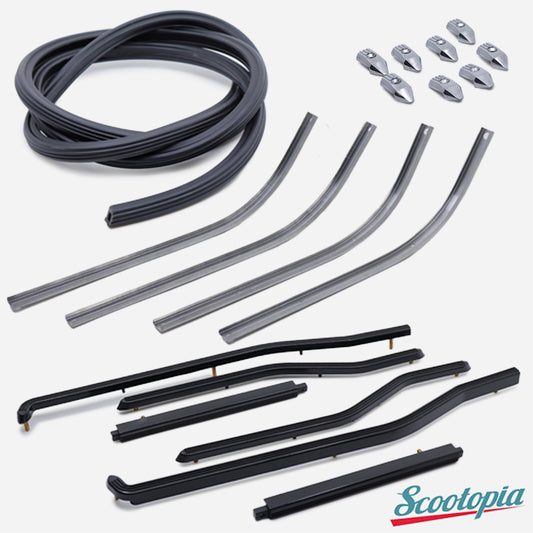 Scootopia Lambretta DL GP Complete Black Floor Set