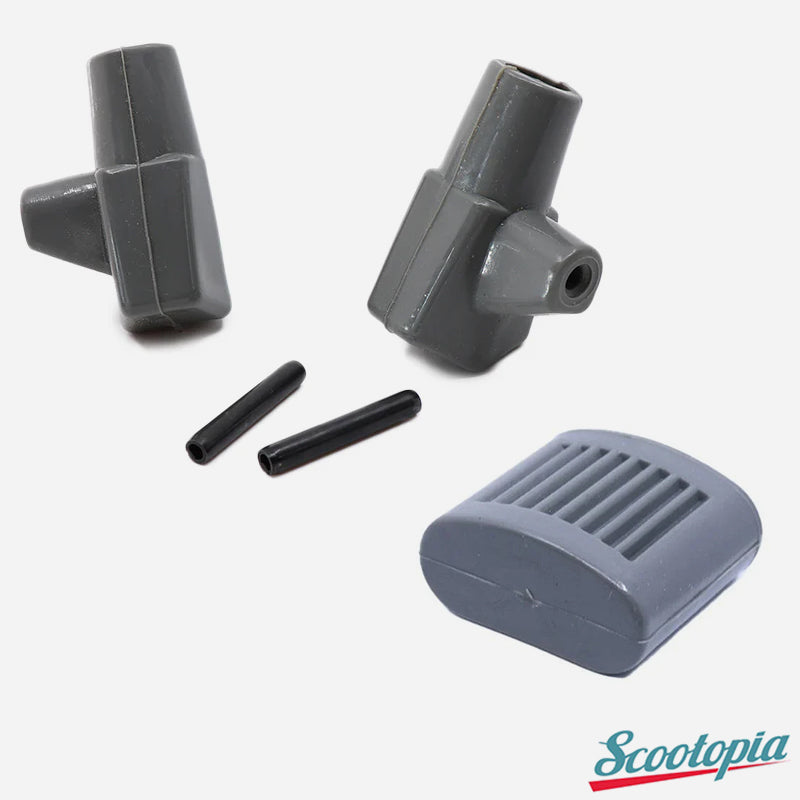Scootopia Lambretta LI SX TV DL GP Grey Stand Feet & Kickstart Rubber