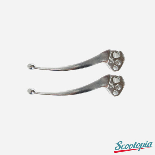 Scootopia Lambretta Series 3 LI SX TV DL GP Small Ball End Handlebar Lever Set