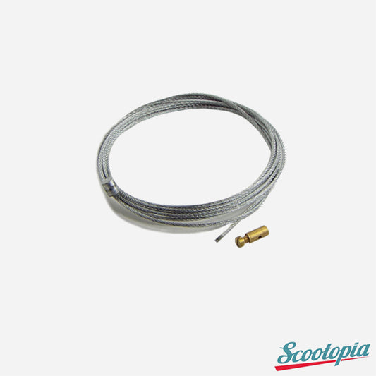 Scootopia Lambretta & Vespa Throttle Inner Cable & Nipple (braided cable)