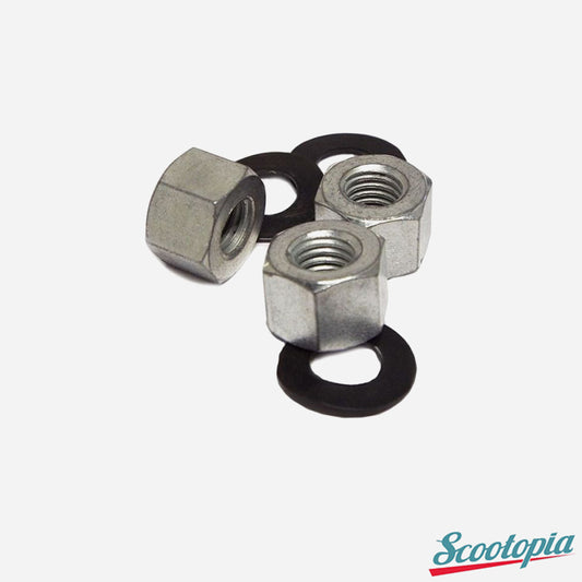 Scootopia Lambretta LI SX TV DL & GP Deep Cylinder Stud Nut & Washer set (14mm)