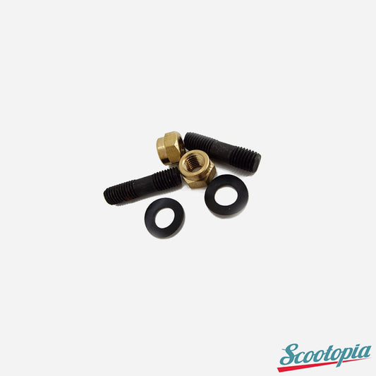 Scootopia Lambretta LI SX TV DL & GP M7 Exhaust Stud, Nut & Washer Set