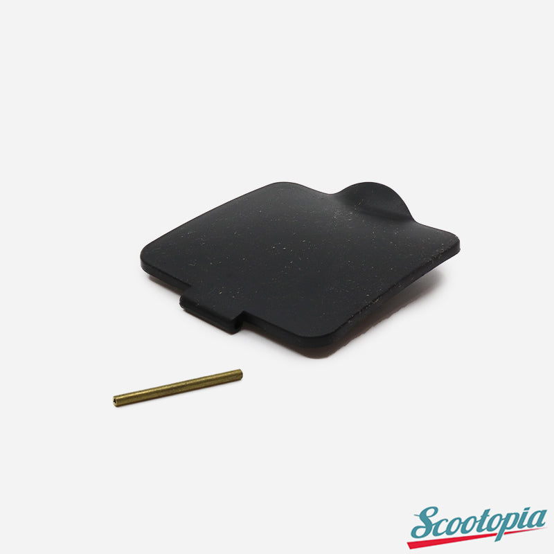 Scootopia Lambretta DL GP Plastic Fuel / Petrol Flap & Brass Pin