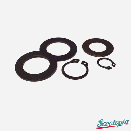 Scootopia Lambretta LI SX TV DL GP Gear Swival Post Shim & Circlip Set