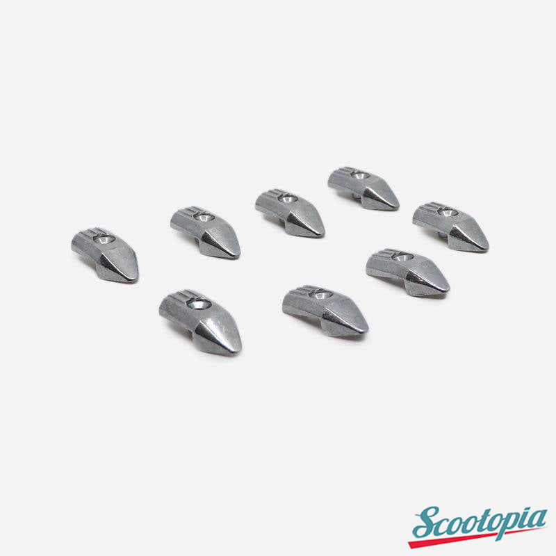 Scootopia Lambretta DL & GP Aluminium Floor End Cap Set