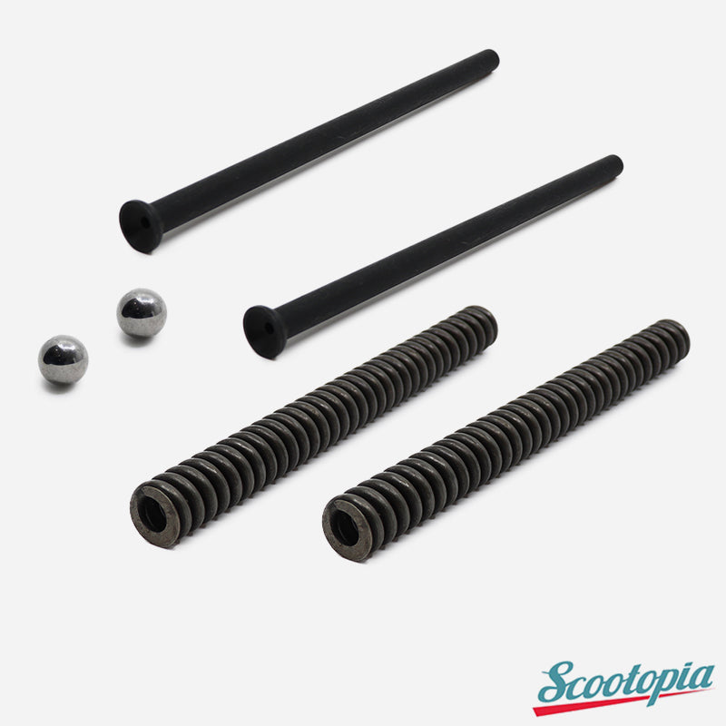 Scootopia Lambretta Late Series 3 & DL GP Progressive Fork Spring & Rod / Piston Set