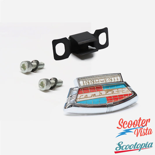 Scootopia Lambretta Series 3 LI125 LI150 Horncast Badge & Clip Set