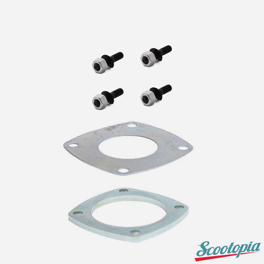 Scootopia Lambretta LI SX TV DL GP Rear Hub Plate & Stud Set