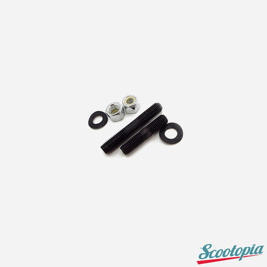 Scootopia M7 Lambretta LI SX TV DL & GP 125 150 & 175cc Inlet Manifold Stud, Nut & Washer Set