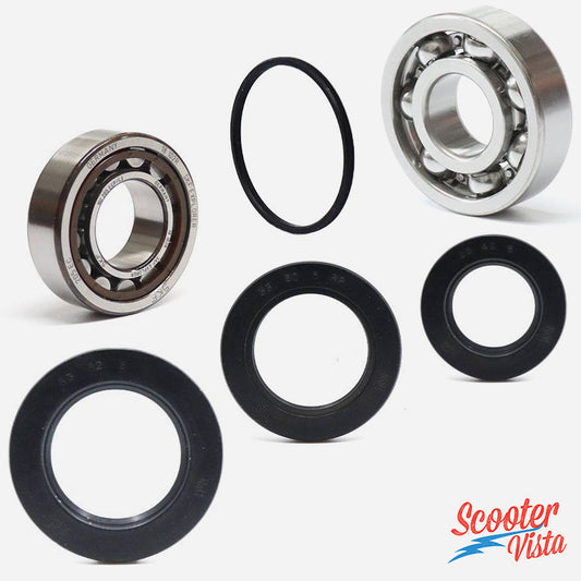 SKF Lambretta LI SX TV Crank Bearing Set & ROLF Oil Seals