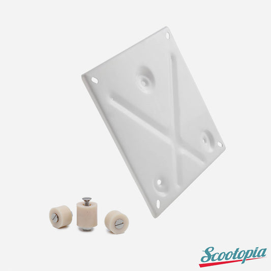 Scootopia Lambretta Series 1 & Early Series 2 LI TV Number Plate Holder & Buffer Set