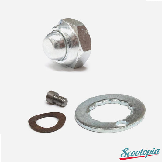 Scootopia Lambretta LI SX TV DL GP Rear Hub Nut & Locking Kit