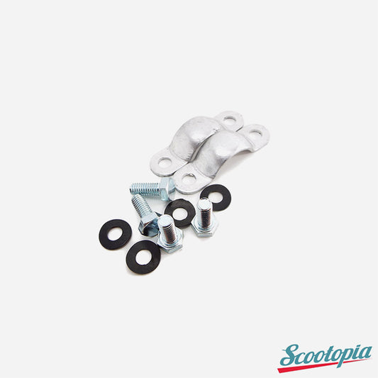 Scootopia Lambretta Series 1 & 2 LI TV Olive Clamp Set