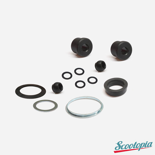 Scootopia Lambretta Series 3 LI SX TV Handlebar Bush & Shim Set (brass rollers)