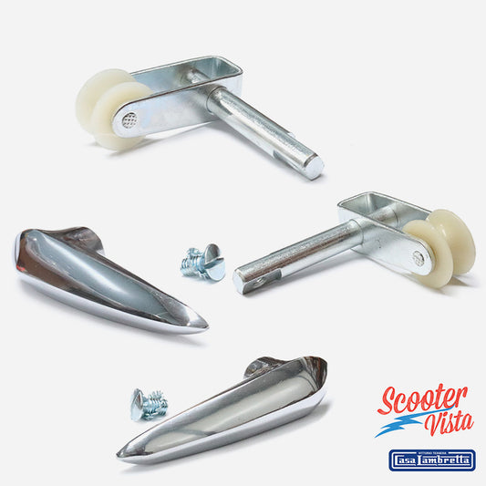 Casa Lambretta Series 3 LI SX TV Side Panel Handle & Mechanism Set