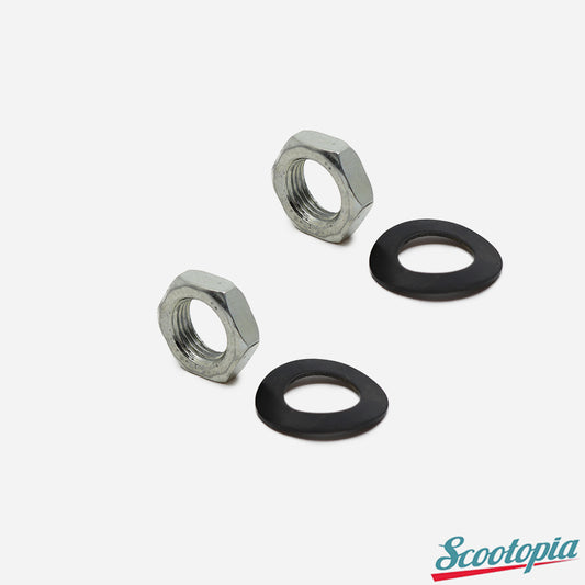 Scootopia Lambretta LI SX TV DL GP Rear Shock Nut & Washer Set